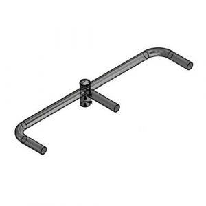 3 Light 30 in. Horizontal Bullhorn Bracket, 2-7/8 in. Tenon