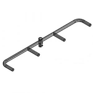 4 Light 30 in. Horizontal Bullhorn Bracket, 2-7/8 in. Tenon