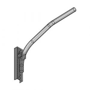 1-1/4 in. x 2 ft. Aluminum Cantilever Style Bracket with Universal Base