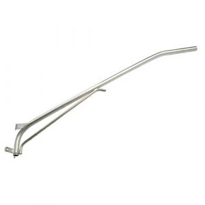 1-1/4 in. x 6 ft. Aluminum Plain Cantilever Style Bracket with Underbrace for Wood Pole Mounting