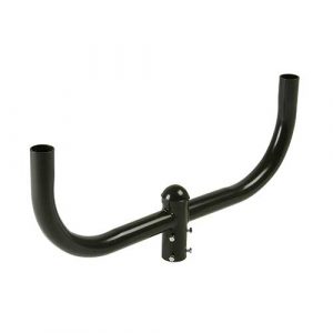 2 Light In-Line Bullhorn Bracket, 2-3/8 in. Pole Tenon