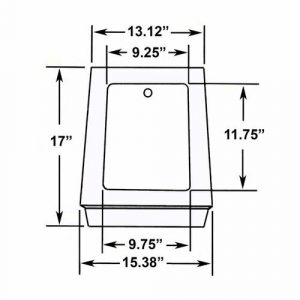 TB1-17 - 17 in. Tall T-Base