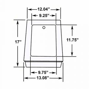 TB2-17 - 17 in. Tall T-Base