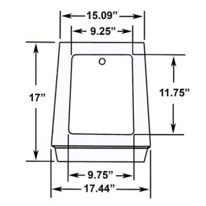 TB3-17 - 17 in. Tall T-Base