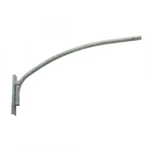 1-1/4 in. x 4 ft. Steel Continuous Upsweep Bracket with Universal Base for Wood Pole Mounting