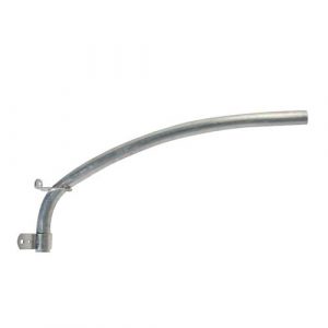 2 in. x 6 ft. Aluminum Continuous Upsweep Brackets for Wood Pole Mounting