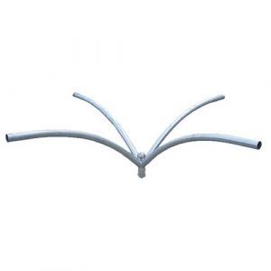 2 in. x 4' Four Upsweep Bracket at 90 Degrees, 2-3/8 in. Pole Tenon Size